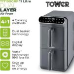 سرخ‌کن بدون روغن تاور مدل T17190 Dual Layer - Image 3